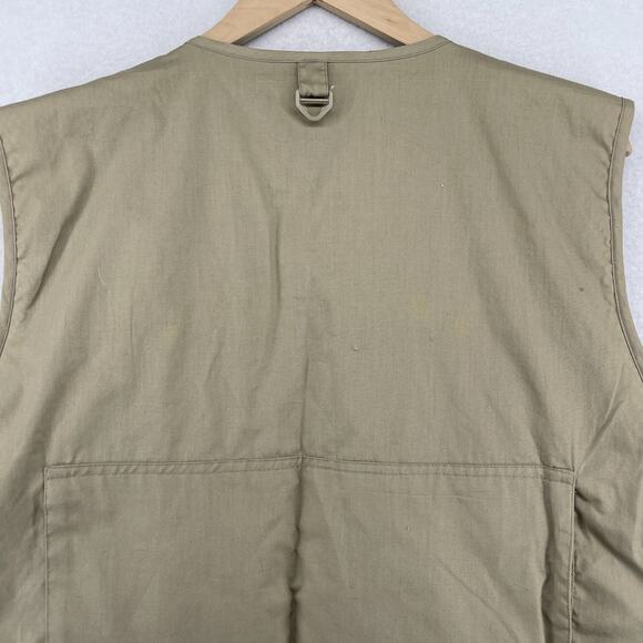 FIELD & STREAM Vest Mens L Fly Fishing Hunting Photography Gear Utility Brown - Picture 8 of 14
